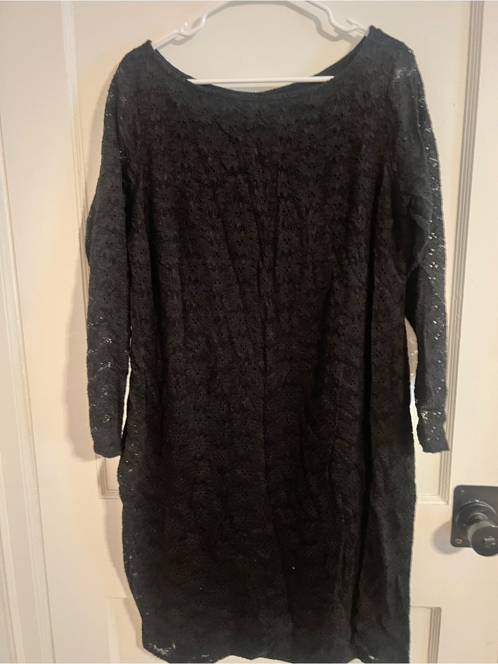 Isabel Maternity by Ingrid & Isabel Black Lace Long-Sleeve Maternity Dress